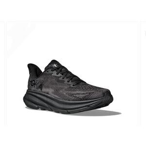Hoka Clifton 9 Womans Sneaker Triple Black Size 8 New In Box